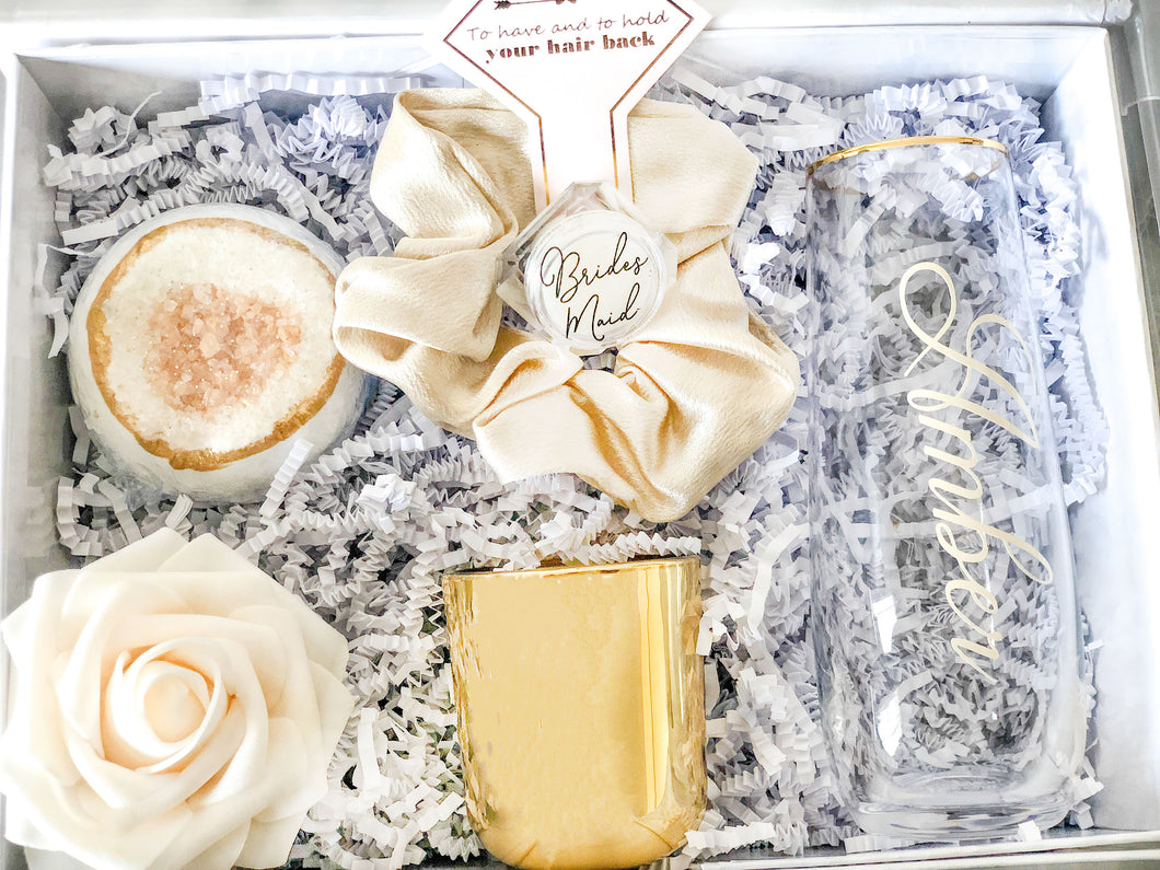 Bridesmaid Glass Gift Box