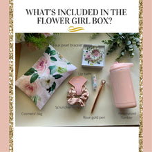 Load image into Gallery viewer, Flower Girl Proposal Box, Will You Be My Flower girl, Flower Girl Gift Set, Flower Girl Tumbler, Bridal Proposal, Junior Bridesmaid, Wedding
